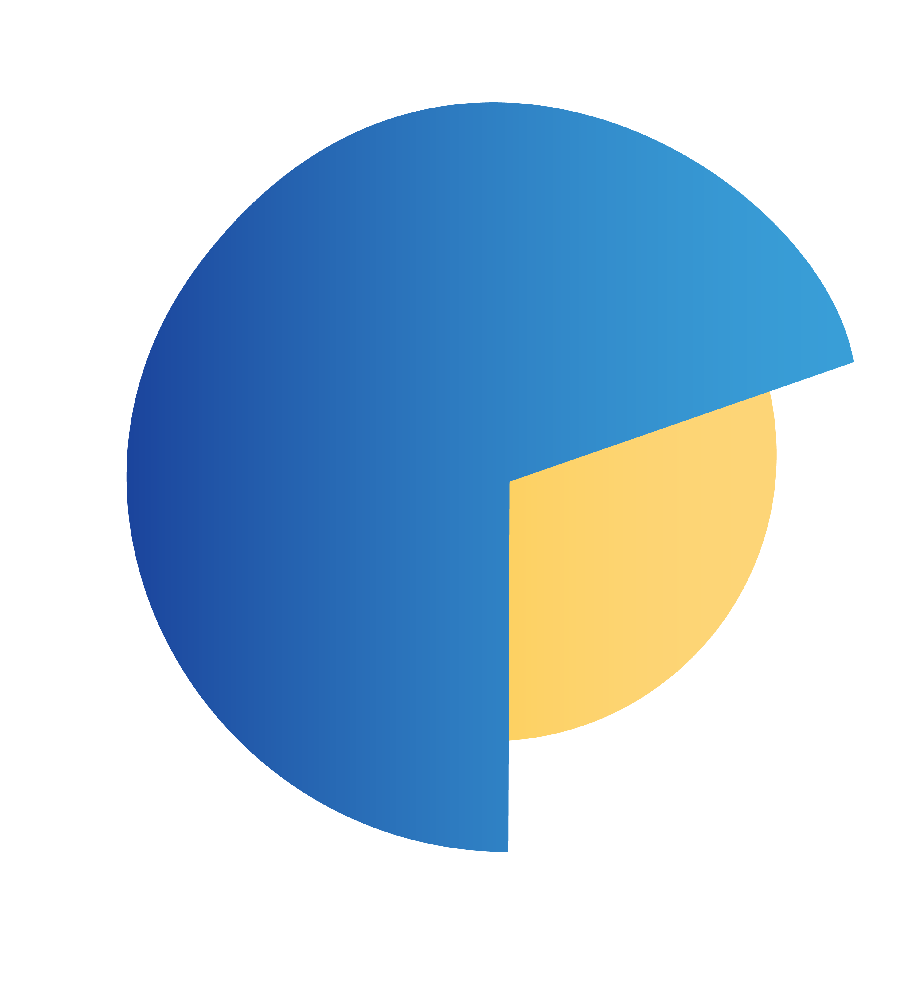 70 percent pie chart graphic